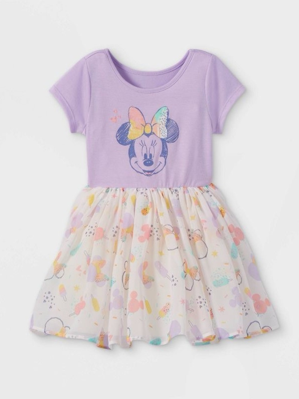 Disney Toddler Girls Minnie Mouse Tutu Dress Purple Size 5T